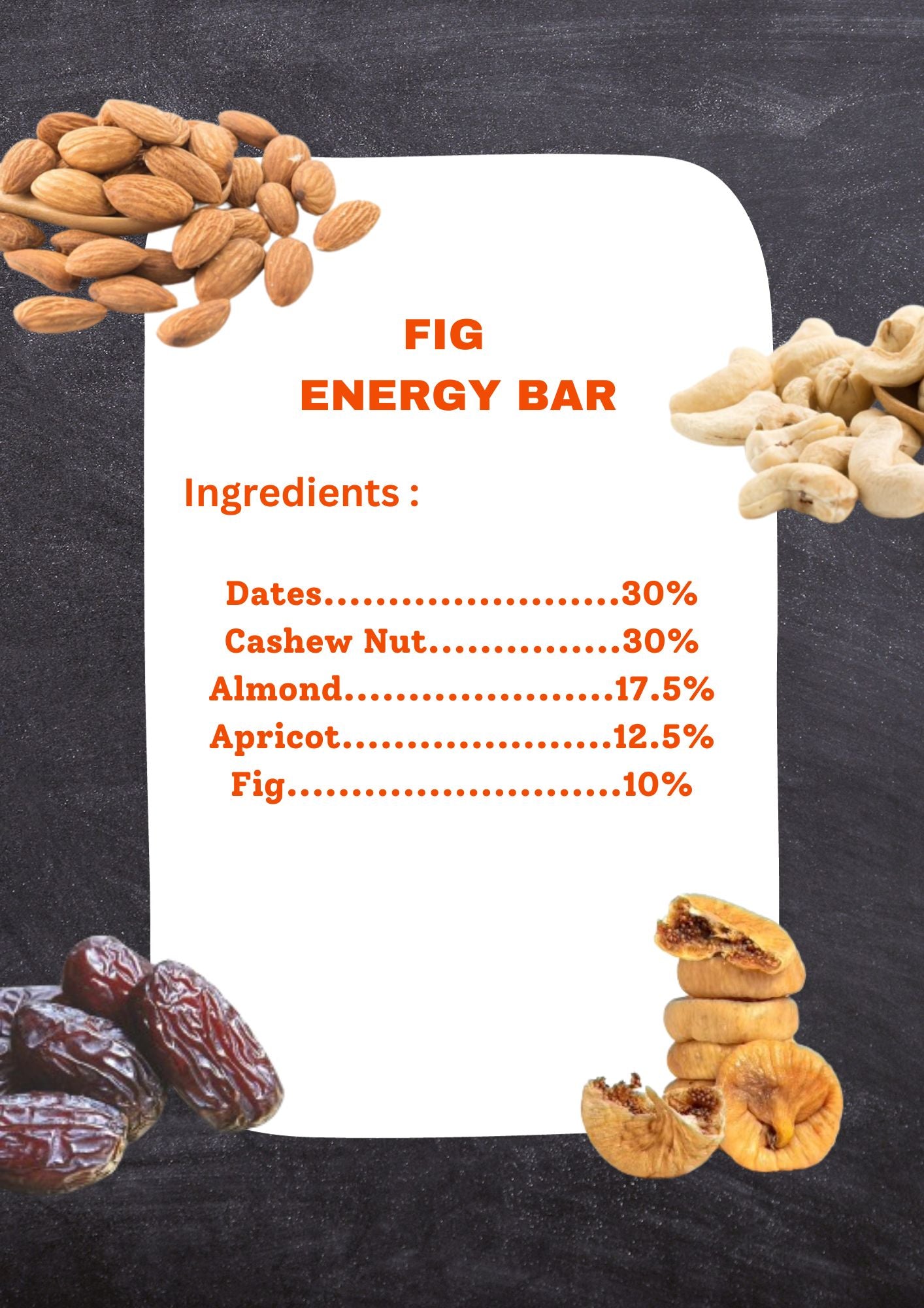 Fig & Apricot Energy Bar - Box of 10
